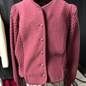 Geiger Boiled wool jacket.Vintage. European sized at 36.